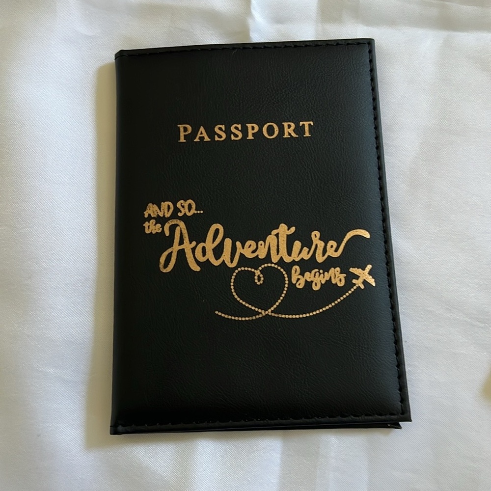 Passport Holder Black